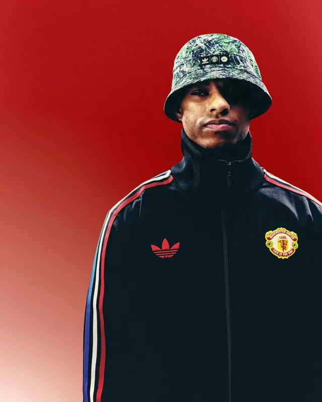 Sportswear Portrait on Red, photographic, high-contrast, dark