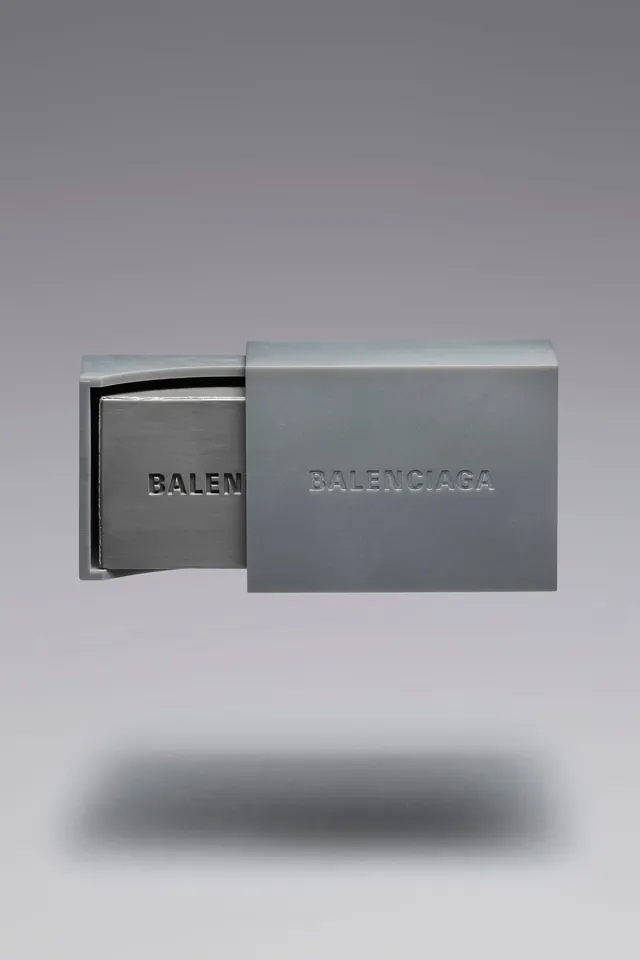 Gray Balenciaga Sliding Case, minimal, luxury, light