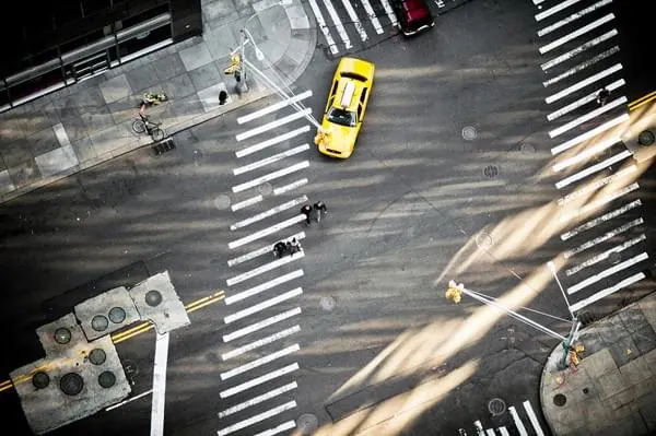 Aerial City Intersection