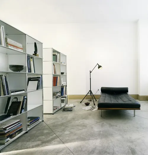 USM Haller minimalist living room, minimal, swiss, light