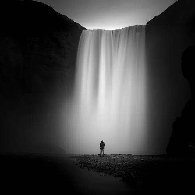 Long exposure landscape — monochrome meditation, photographic, monochrome, monochrome