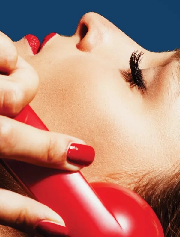 Red Telephone Close-up