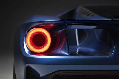 2016 Ford GT - Taillight Detail, photographic, minimal, dark