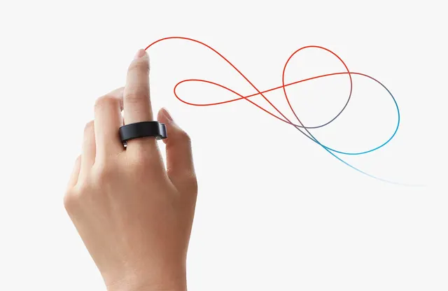 Abstract Ring and Line Art