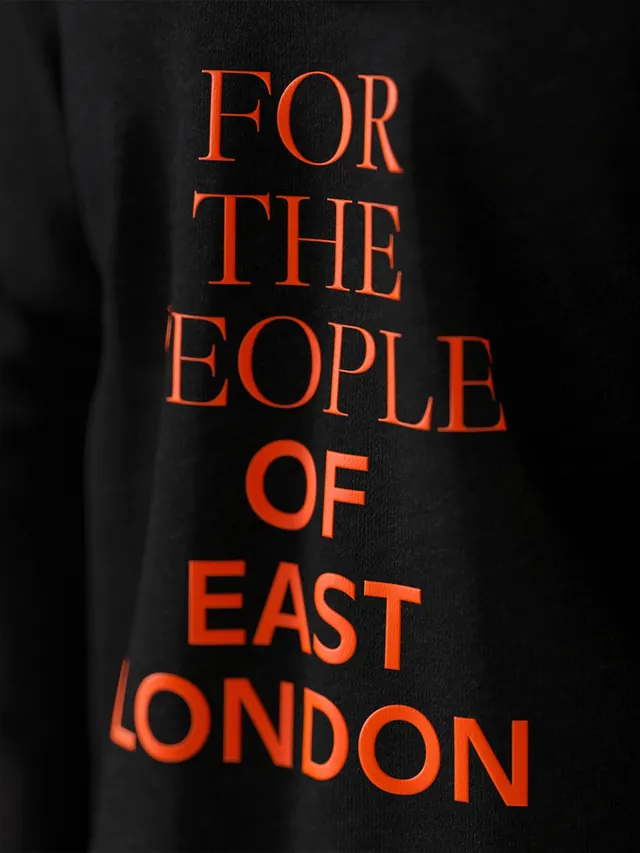 Hackney Church bold typography tee, bold, typography, dark