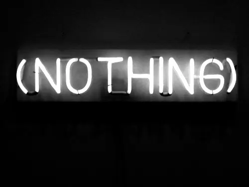 Nothing Neon Sign