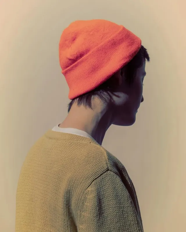 Portrait with Orange Beanie