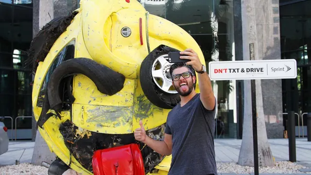 Yellow Industrial Robot Photograph