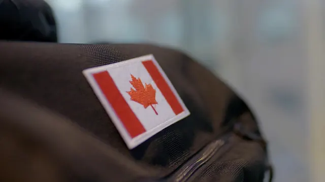 Canadian Flag Patch on Bag