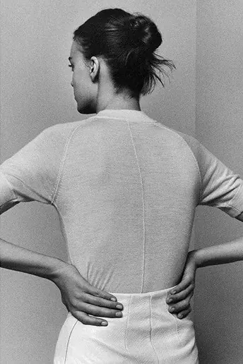Minimalist Portrait of Woman from Behind