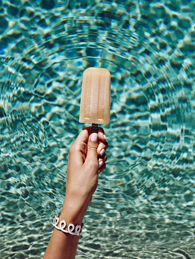 Popsicle in Pool Water
