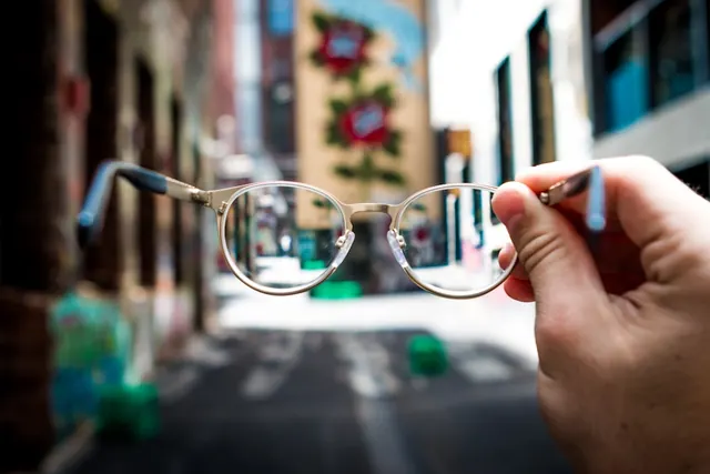 Glasses Perspective Shot
