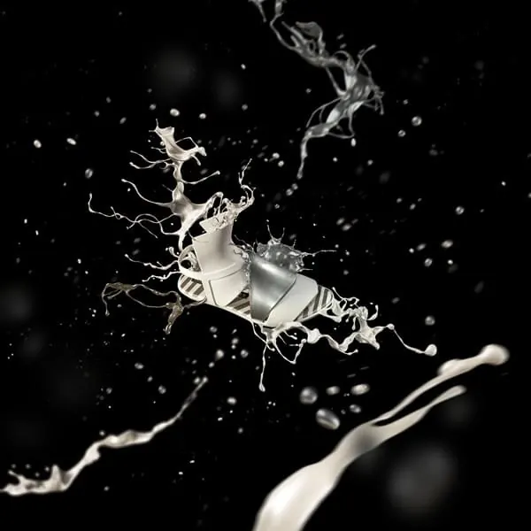 Milk Splash Abstract