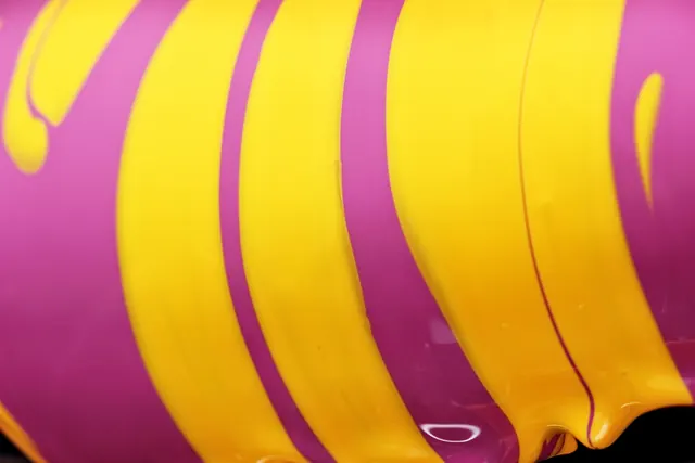 Abstract curved form color study, abstract, photographic, vibrant