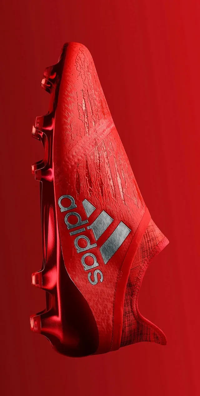 Red Adidas Sneaker Close-up