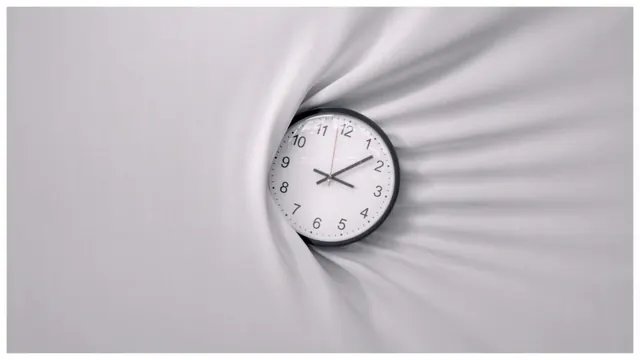 Analog clock with motion blur background, minimal, photographic, monochrome