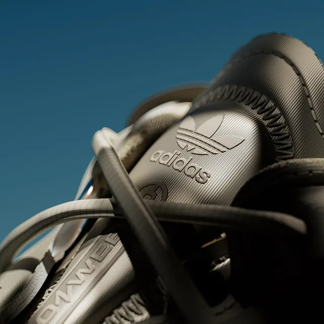 Adidas sneaker detail product shot, photographic, technical, cool