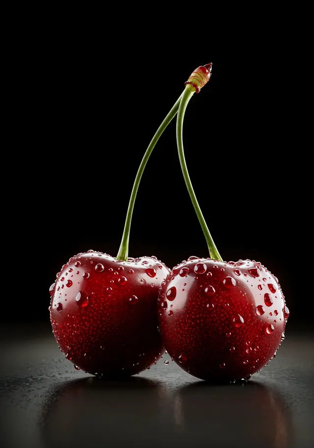 Botanical still life with water droplets, photographic, luxury, dark