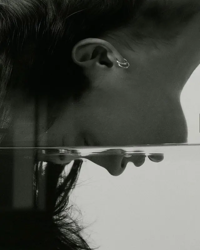 Monochrome Portrait Reflection