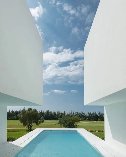Modernist Architecture with Pool