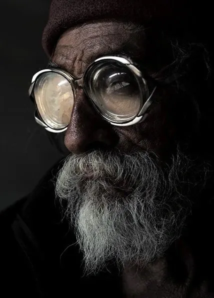 Portrait of a Bearded Man with Glasses