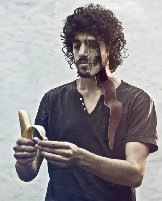 Portrait of a man with a beard