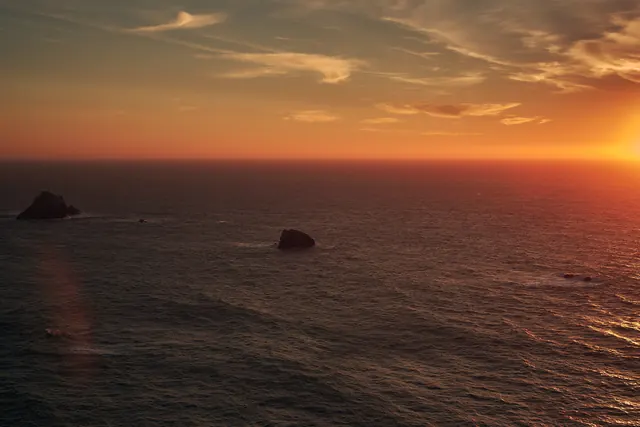 Ocean Sunset Landscape