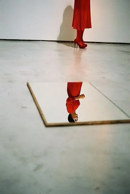 Red Dress Reflection