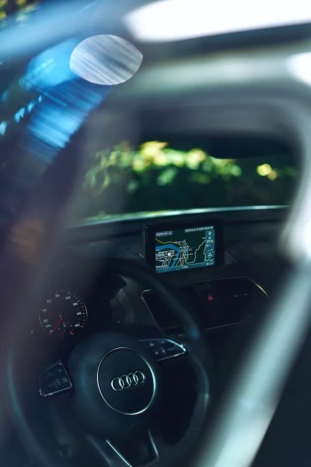 Interior Car Dashboard View