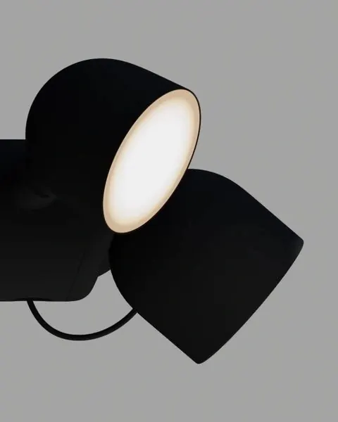Black Studio Lamp Composition
