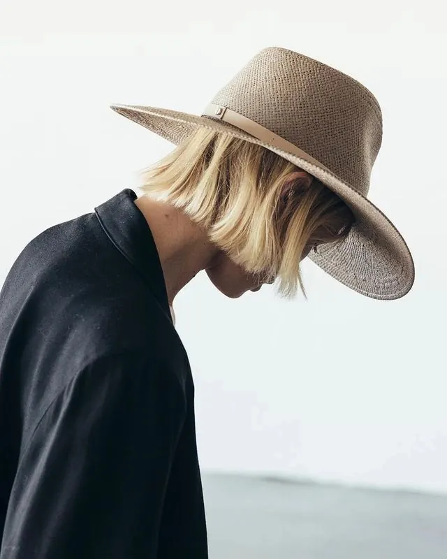 Woman in Straw Hat Portrait