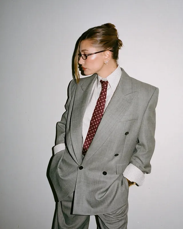 Portrait of a Person in a Double-Breasted Suit