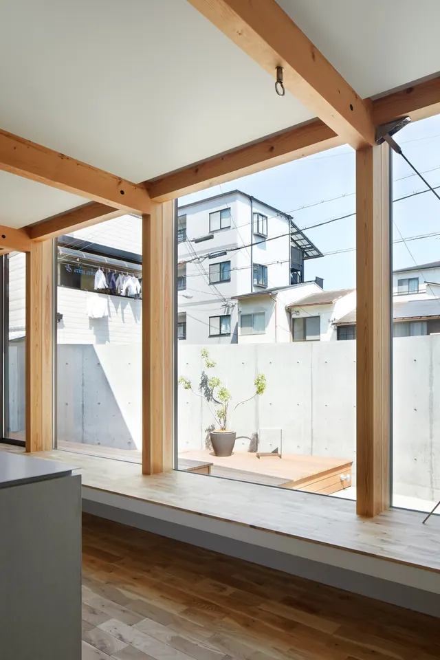Modern Interior Architecture with Exterior View