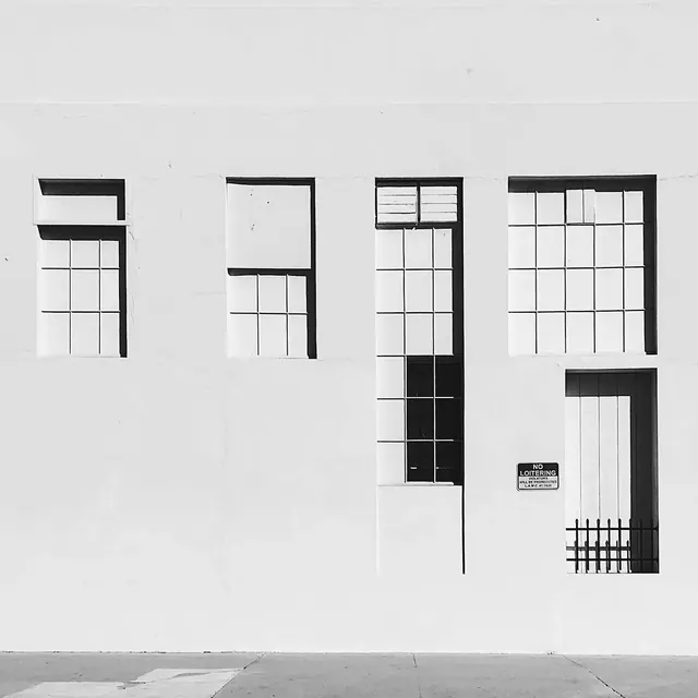 Minimalist Architectural Facade, minimal, monochrome, monochrome