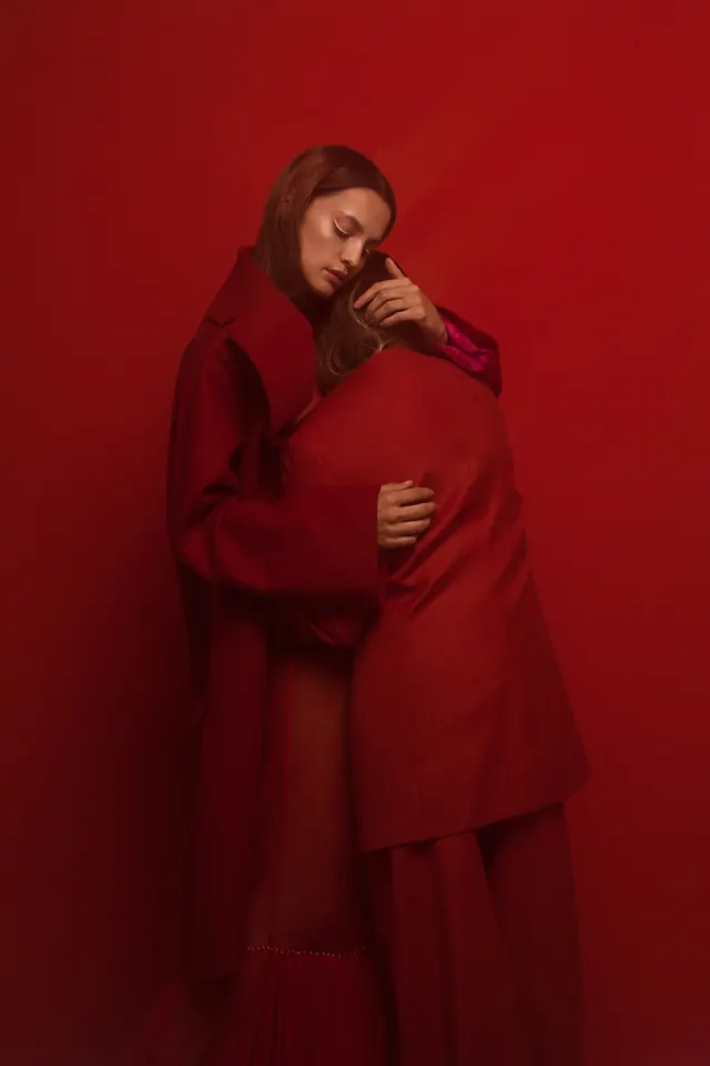 Monochromatic Red Portrait