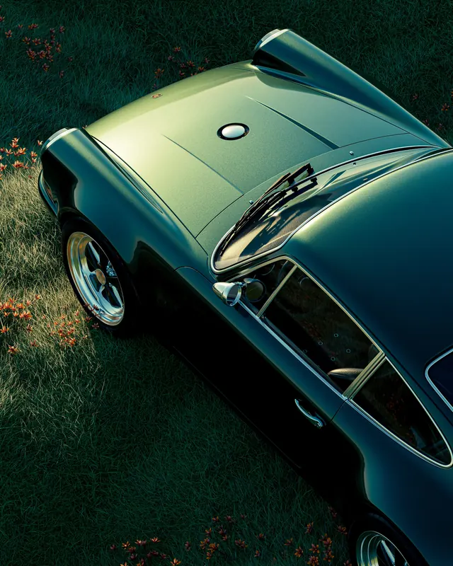 Vintage Sports Car Close-up