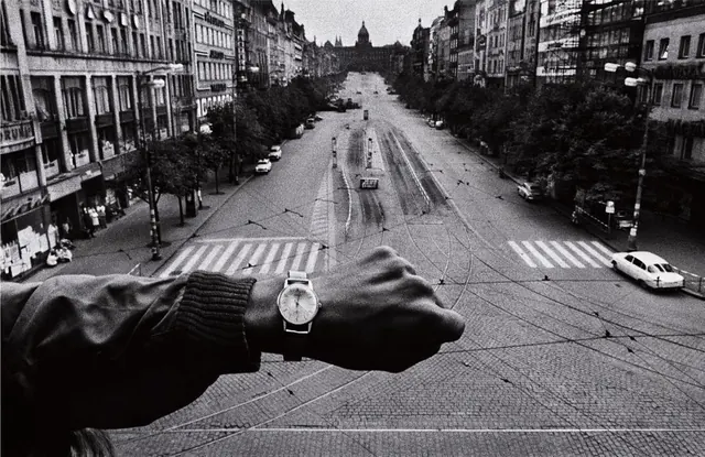 Street Scene with Wristwatch