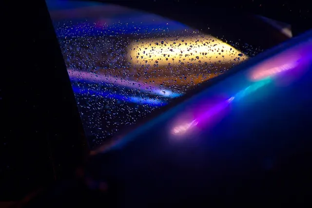 Iridescent Surface Detail, abstract, gradient-heavy, vibrant