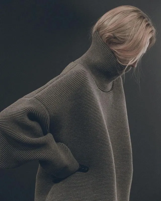 Textured Knitwear Portrait