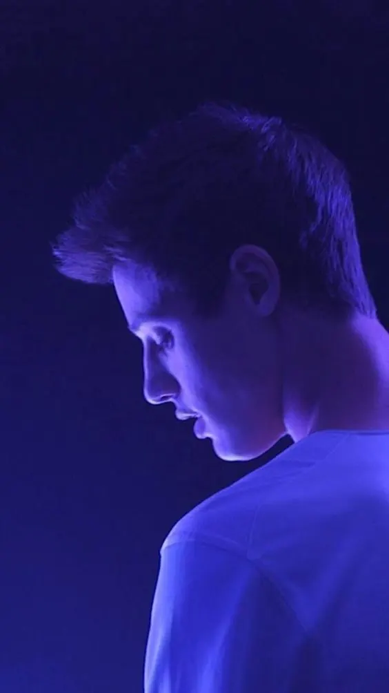 Blue-lit Portrait