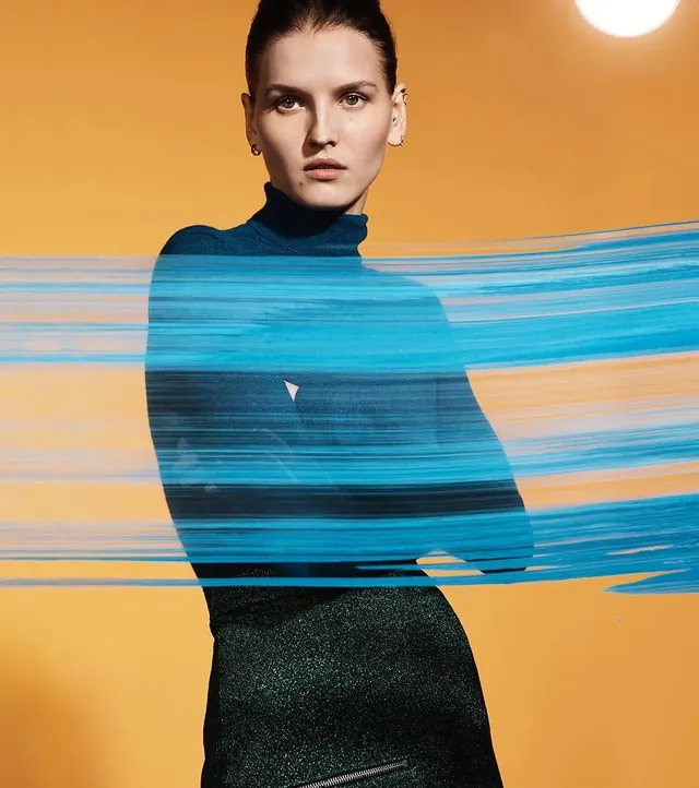 Abstract Motion Portrait, abstract, minimal, vibrant