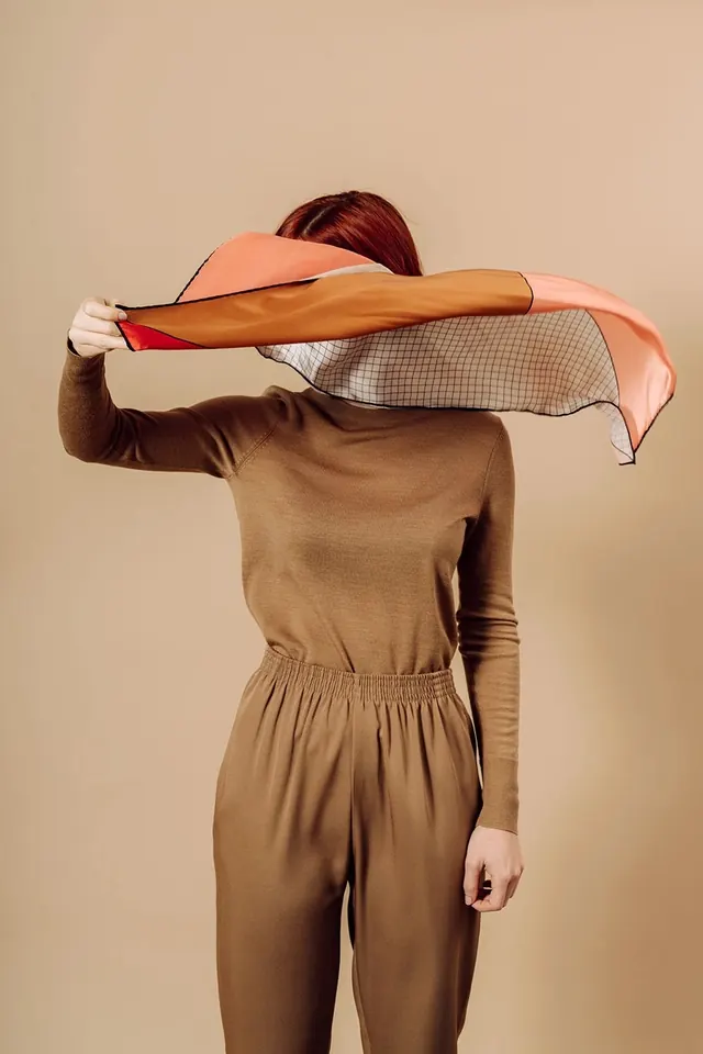 Monochromatic Knitwear Fashion Photography