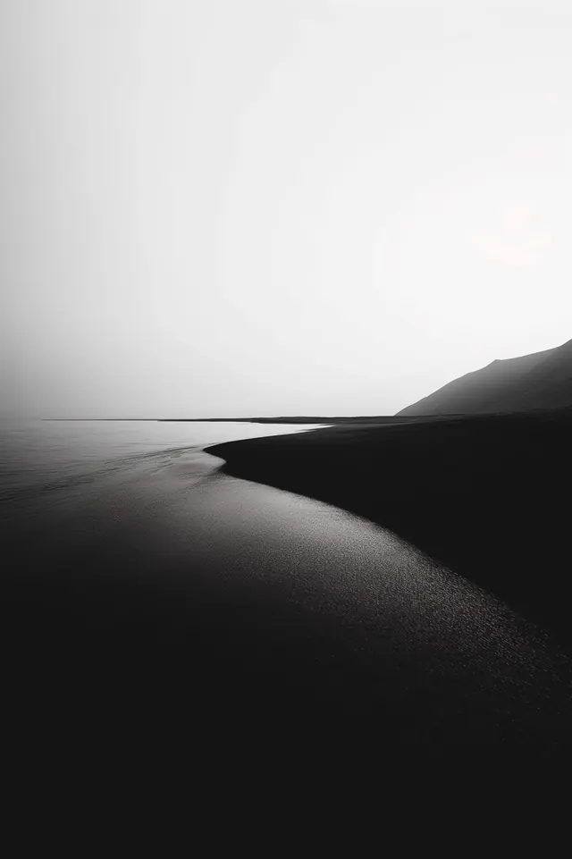 Minimalist Coastal Landscape