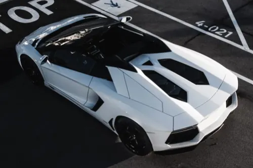 White Supercar Mockup