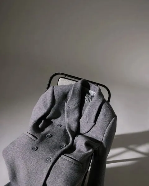 Grey Fabric Backpack
