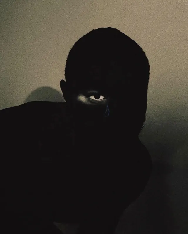 Grainy Silhouette Portrait