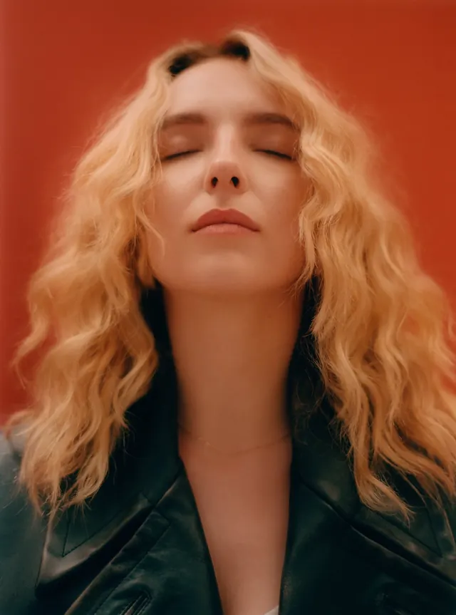 Portrait of a woman with blonde hair