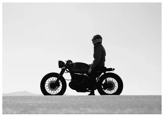 Motorcycle Rider Silhouette
