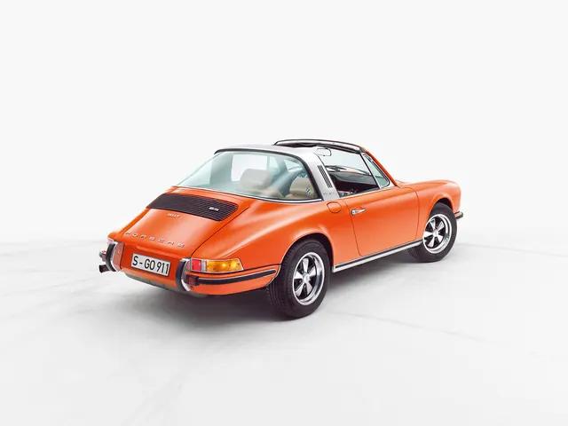 Orange Vintage Sports Car
