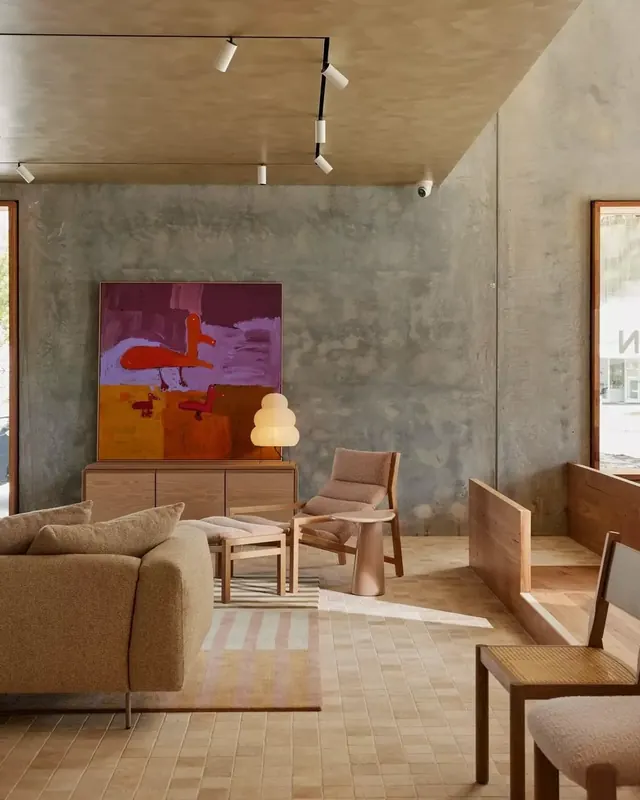 Modern Interior with Abstract Art